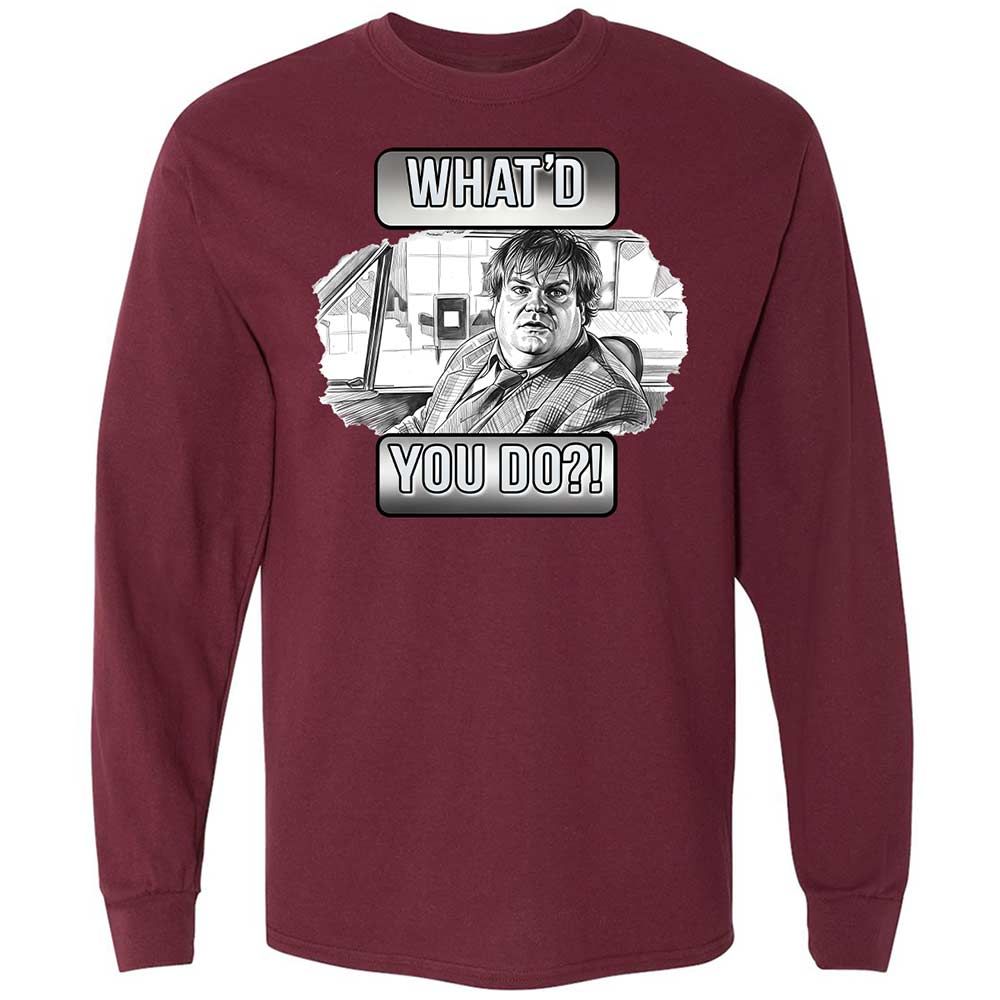 Long Sleeve T-Shirt - LAK42LZW - Maroon - 6