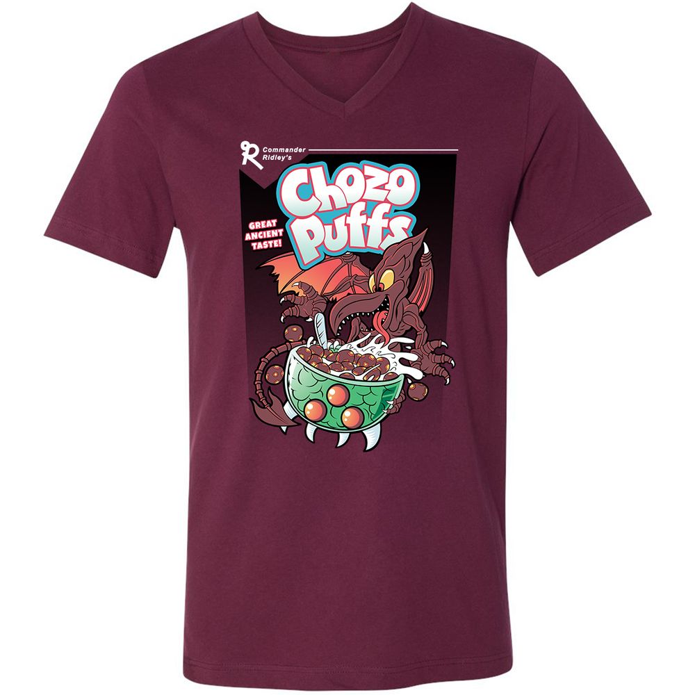 Unisex V-Neck T-Shirt - MWVGKQE6 - Maroon - 6