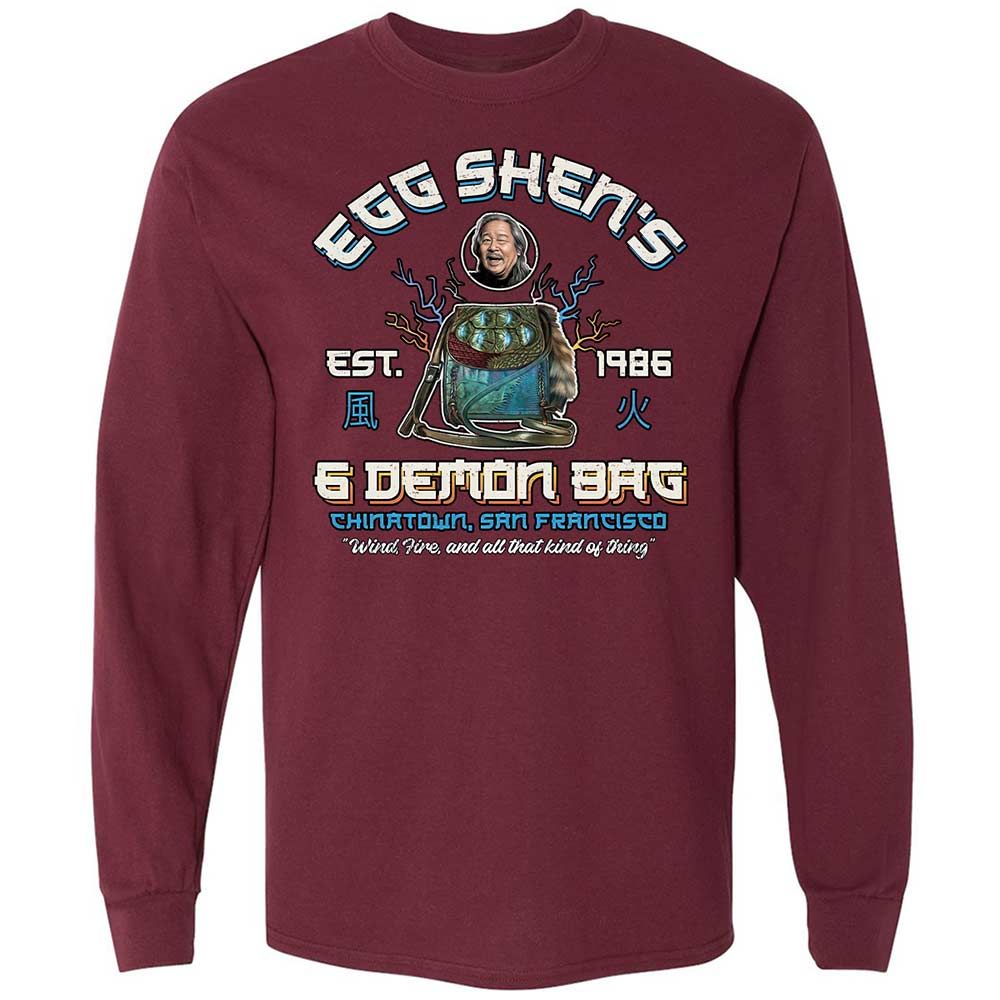 Long Sleeve T-Shirt - L7Y5AYUN - Maroon - 6