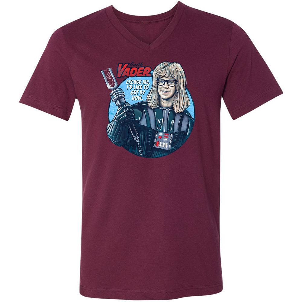 Unisex V-Neck T-Shirt - BNRZ8ML8 - Maroon - 6