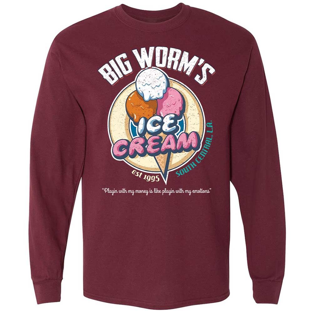 Big Worm's Ice Cream - Maroon - 6