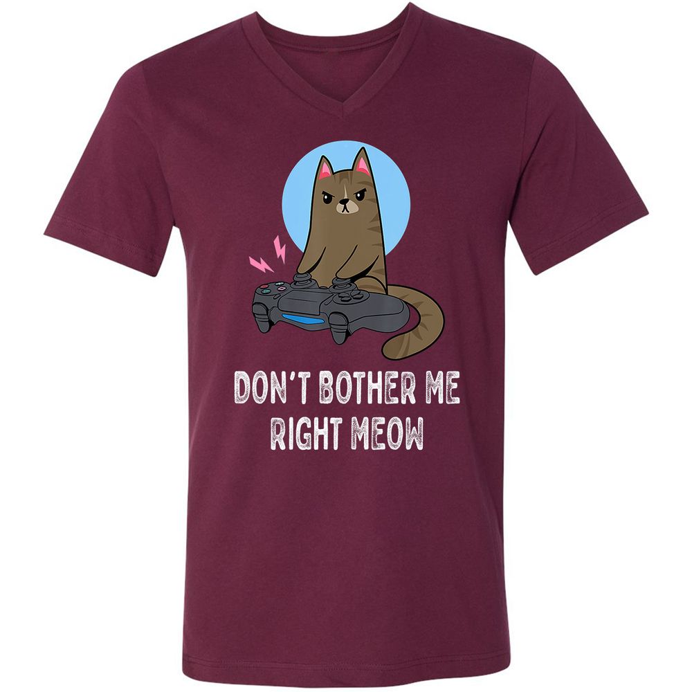 Unisex V-Neck T-Shirt - 3VPUNY5S - Maroon - 6