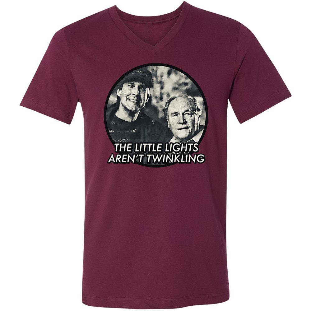 Unisex V-Neck T-Shirt - GHWZSKAA - Maroon - 6