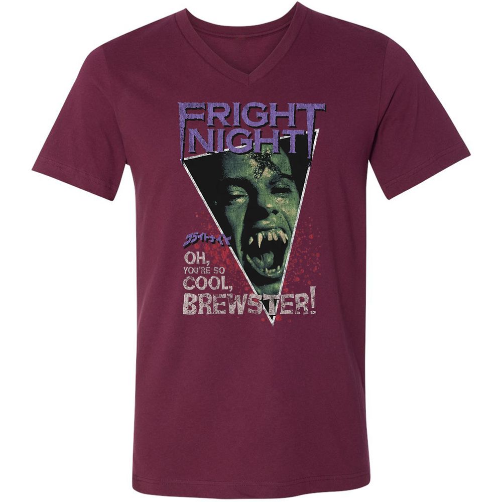 Unisex V-Neck T-Shirt - P46LCXEX - Maroon - 6