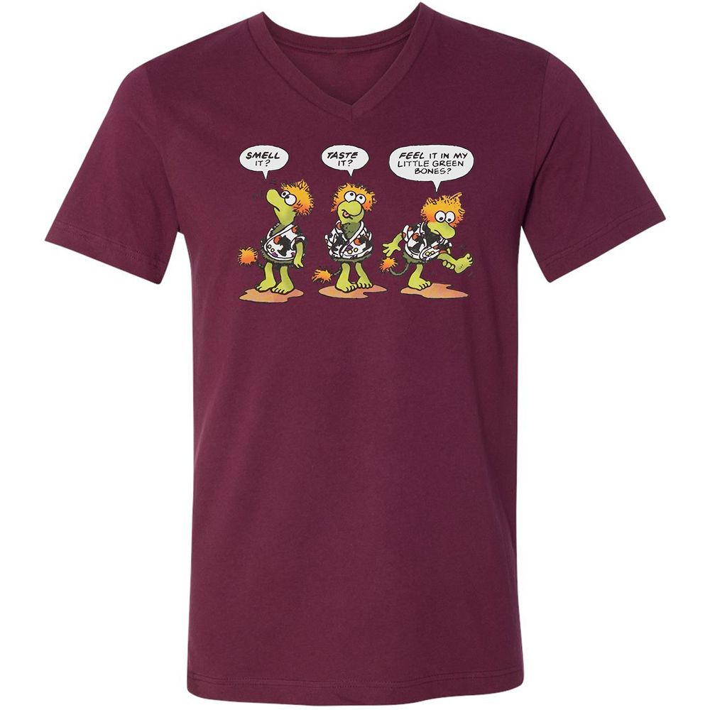 Unisex V-Neck T-Shirt - F17QFVST - Maroon - 6