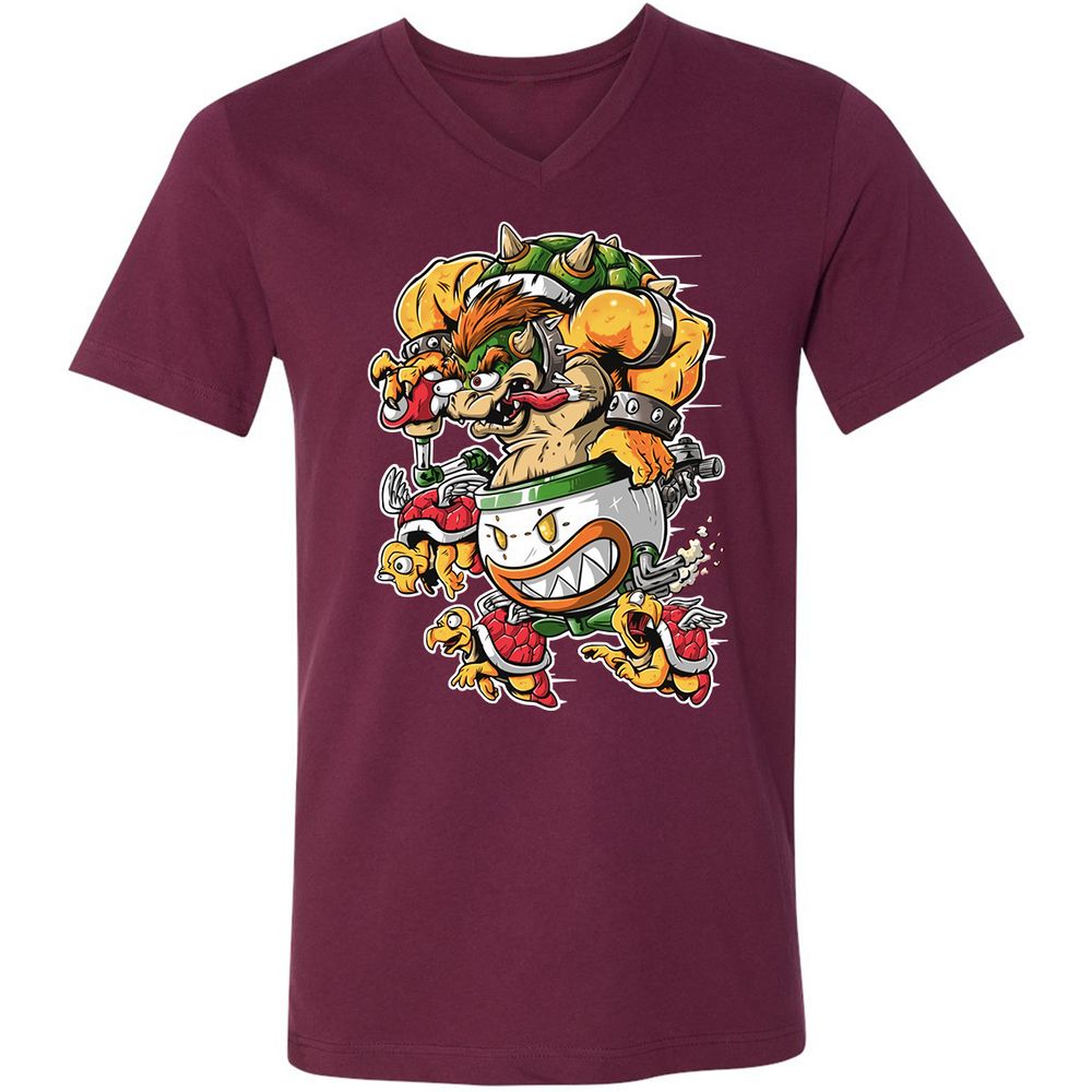 Unisex V-Neck T-Shirt - VS1SEVXJ - Maroon - 6