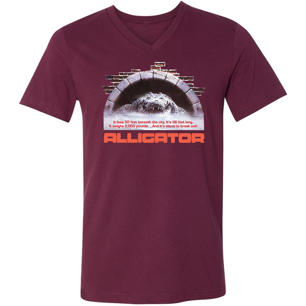 Unisex V-Neck T-Shirt - 2ZSVGE16 - Maroon - 6