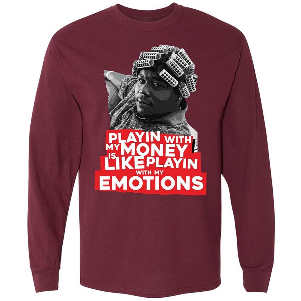 Long Sleeve T-Shirt - KHZG4EAD - Maroon - 6