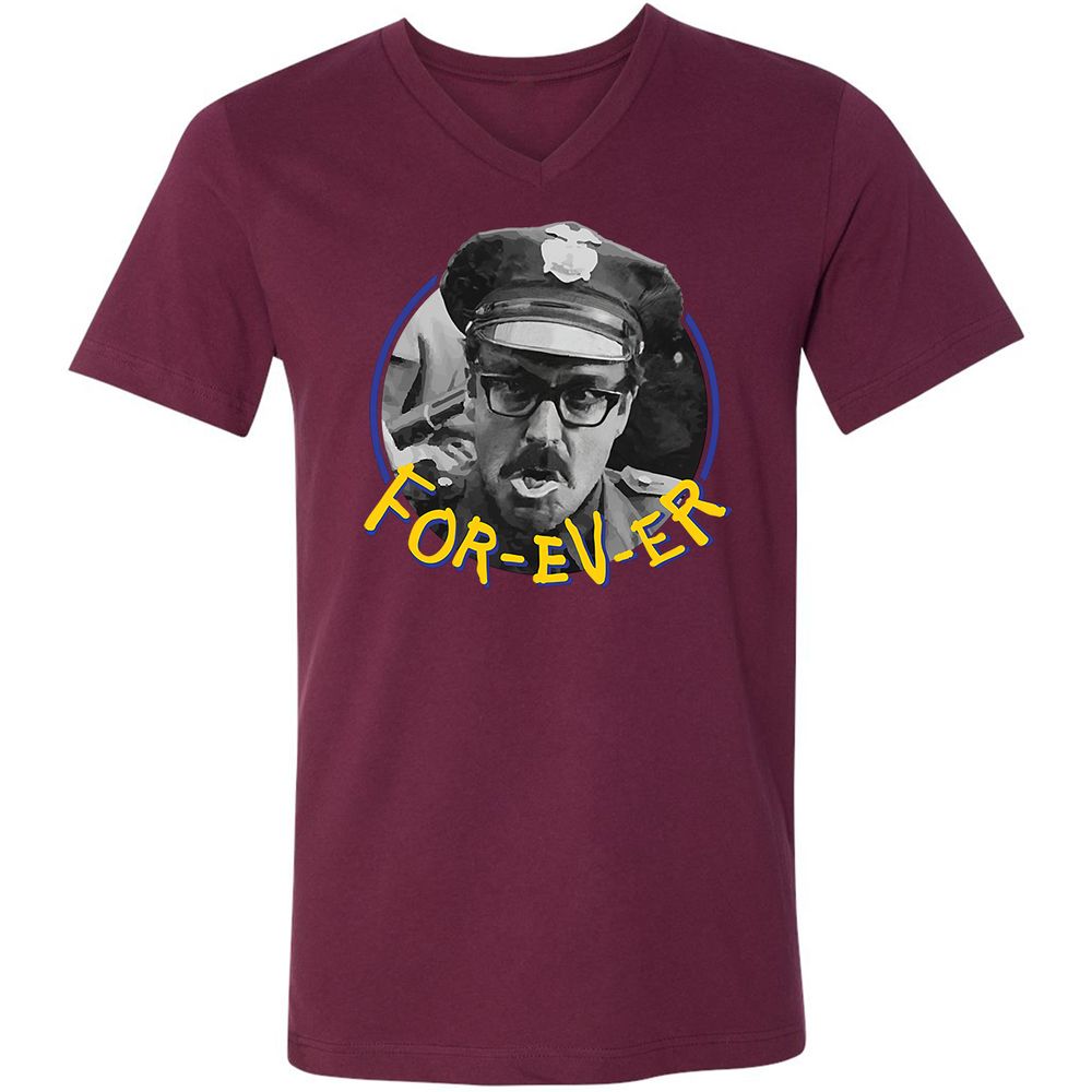 Unisex V-Neck T-Shirt - MD6PWGUB - Maroon - 6