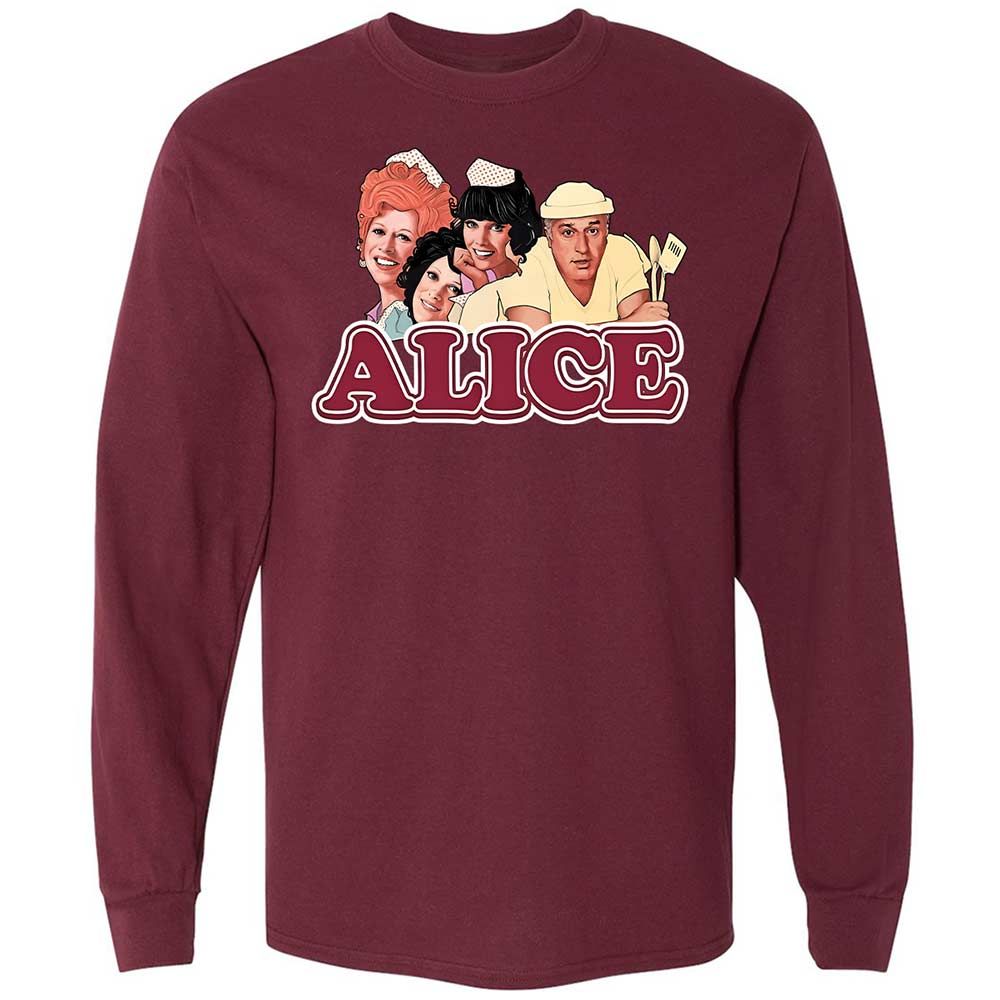 Long Sleeve T-Shirt - 7D5FVNQW - Maroon - 6
