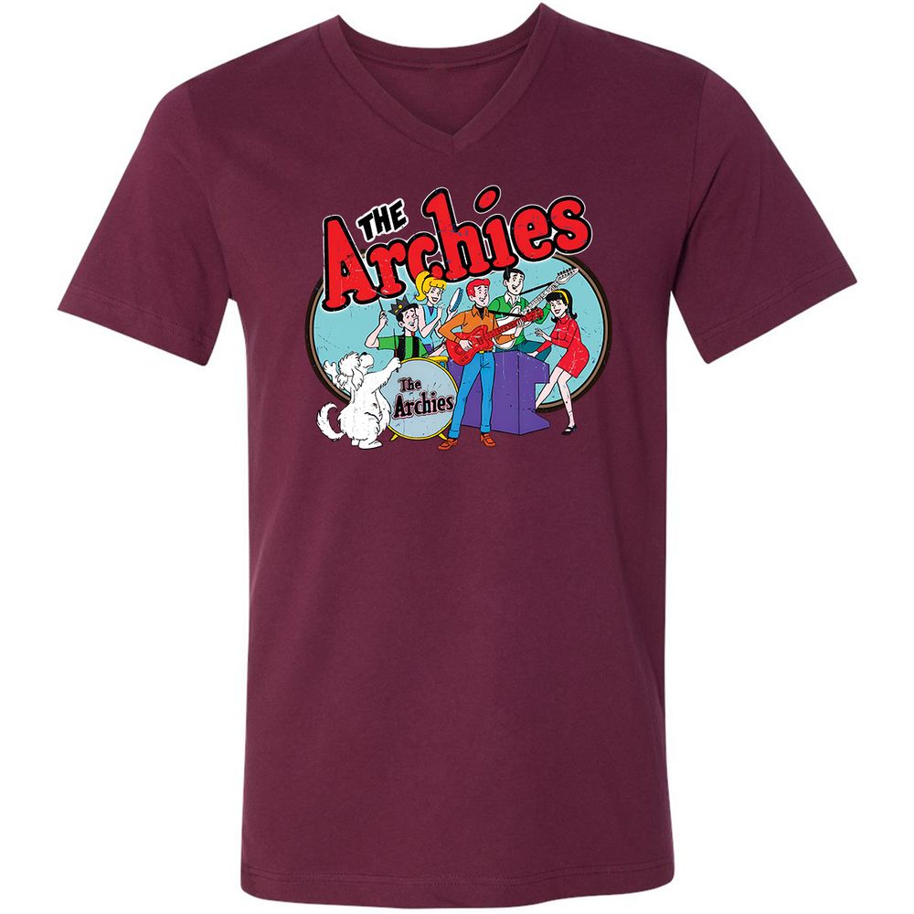 Unisex V-Neck T-Shirt - NT8GX82L - Maroon - 6