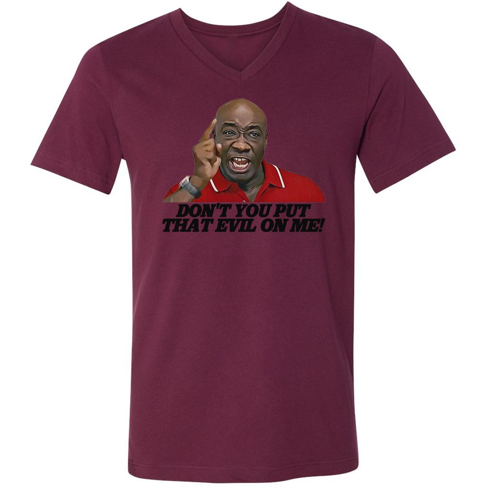 Unisex V-Neck T-Shirt - U8C1AWHK - Maroon - 6