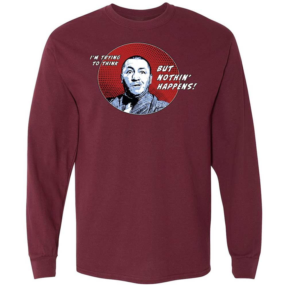 Long Sleeve T-Shirt - EGWHDEAH - Maroon - 6