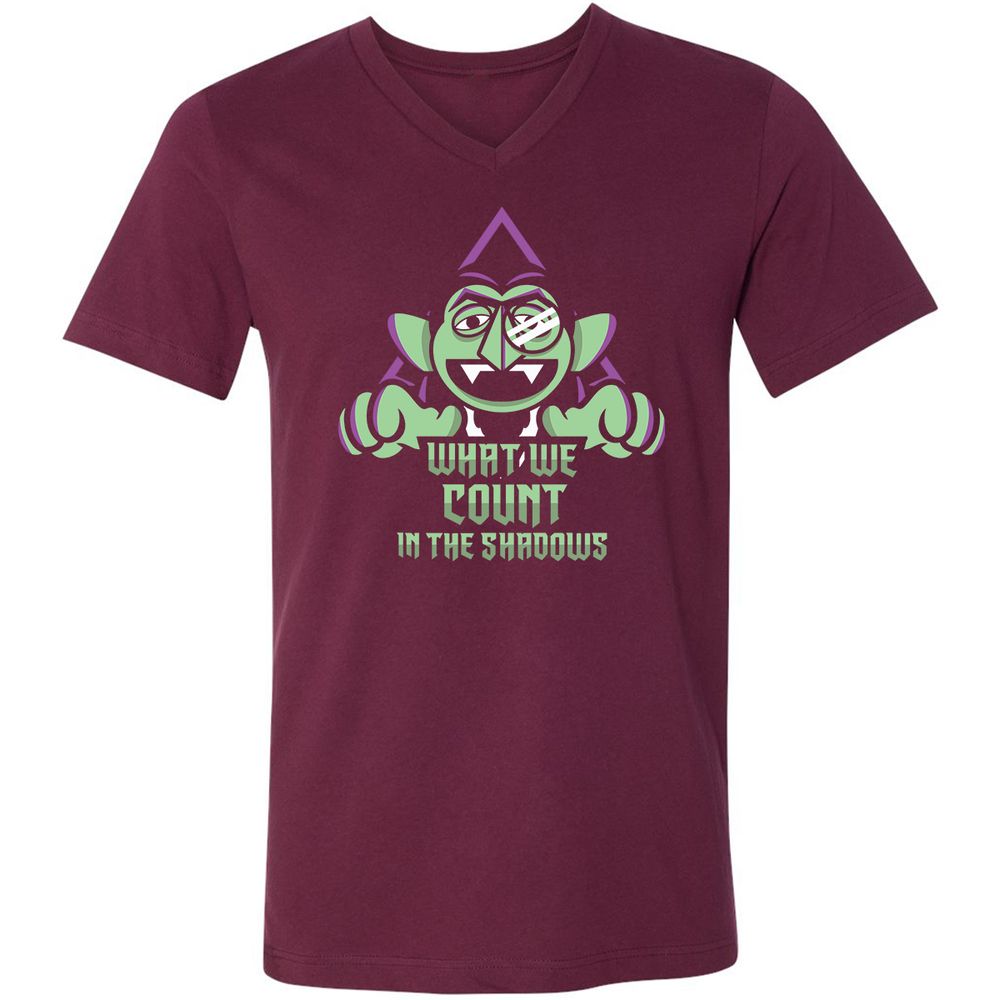 Unisex V-Neck T-Shirt - N6ZPRD17 - Maroon - 6