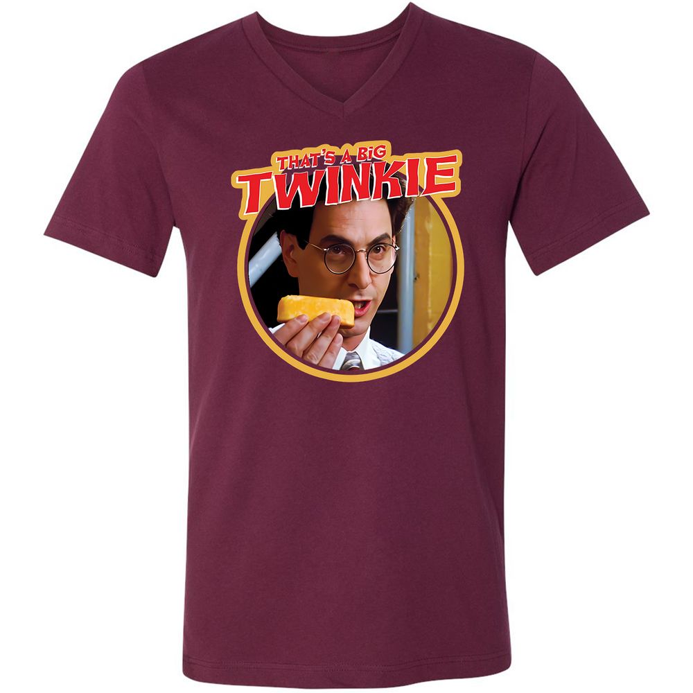 Unisex V-Neck T-Shirt - HD5E2XY5 - Maroon - 6