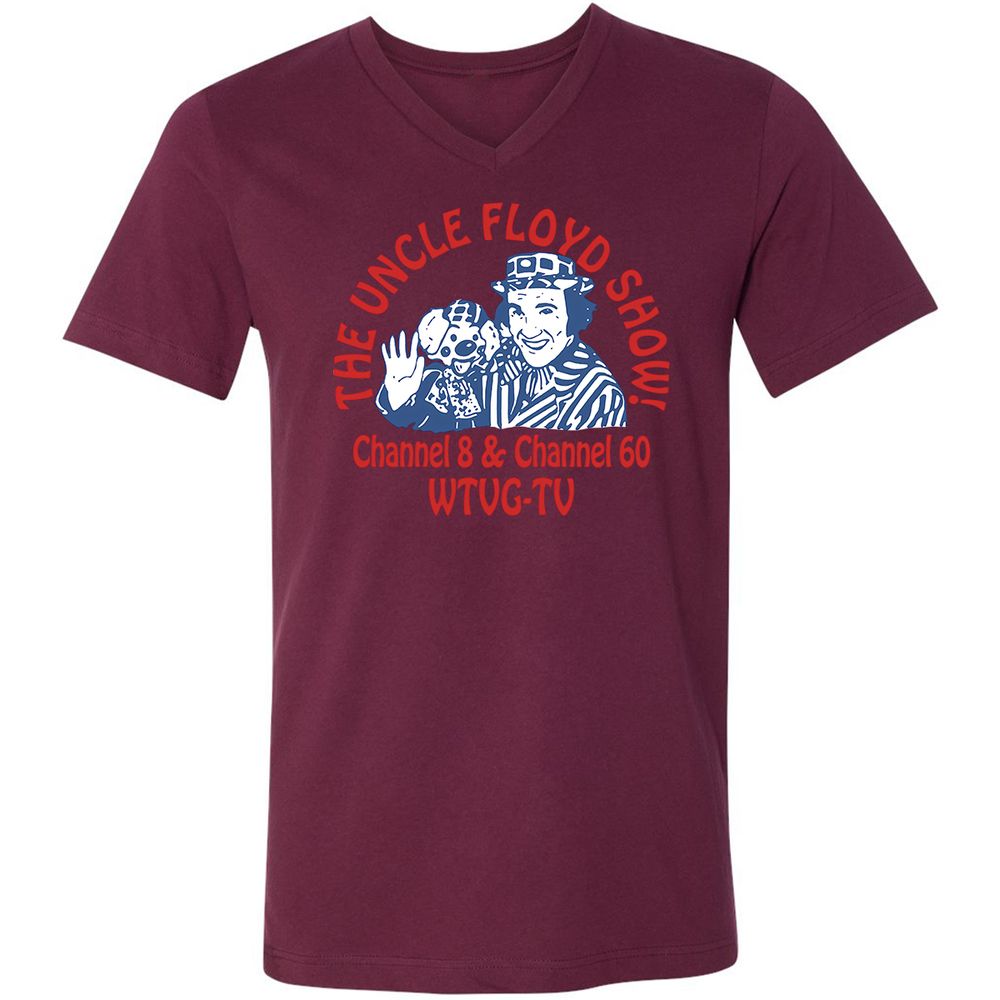 Unisex V-Neck T-Shirt - MMDVD4JZ - Maroon - 6
