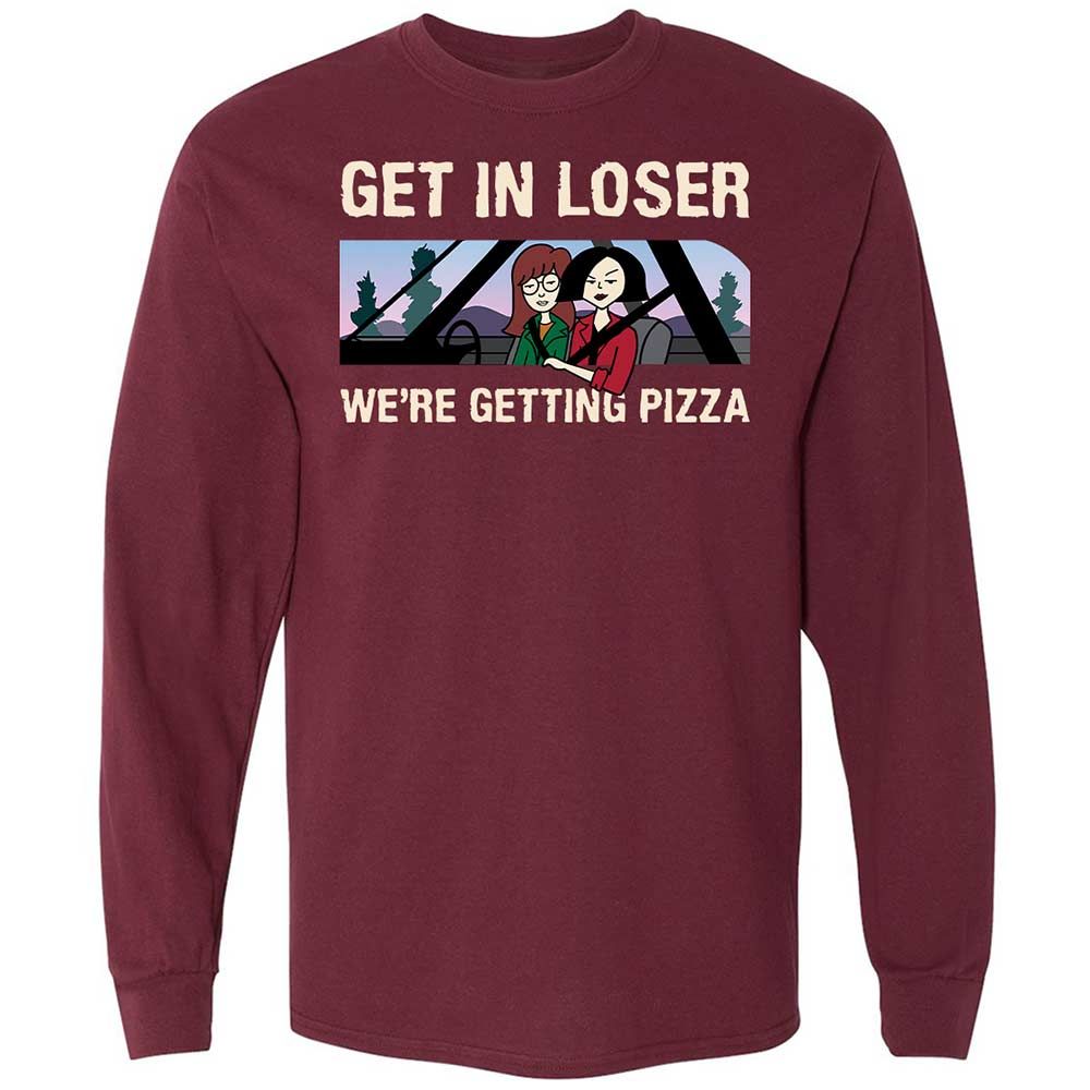 Long Sleeve T-Shirt - PVGT37RQ - Maroon - 6
