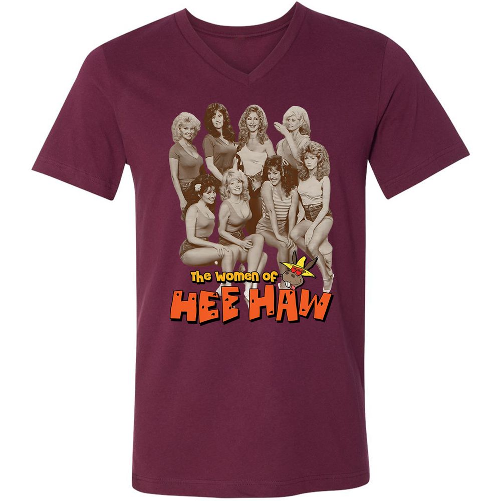 Unisex V-Neck T-Shirt - 9XPM8ASK - Maroon - 6