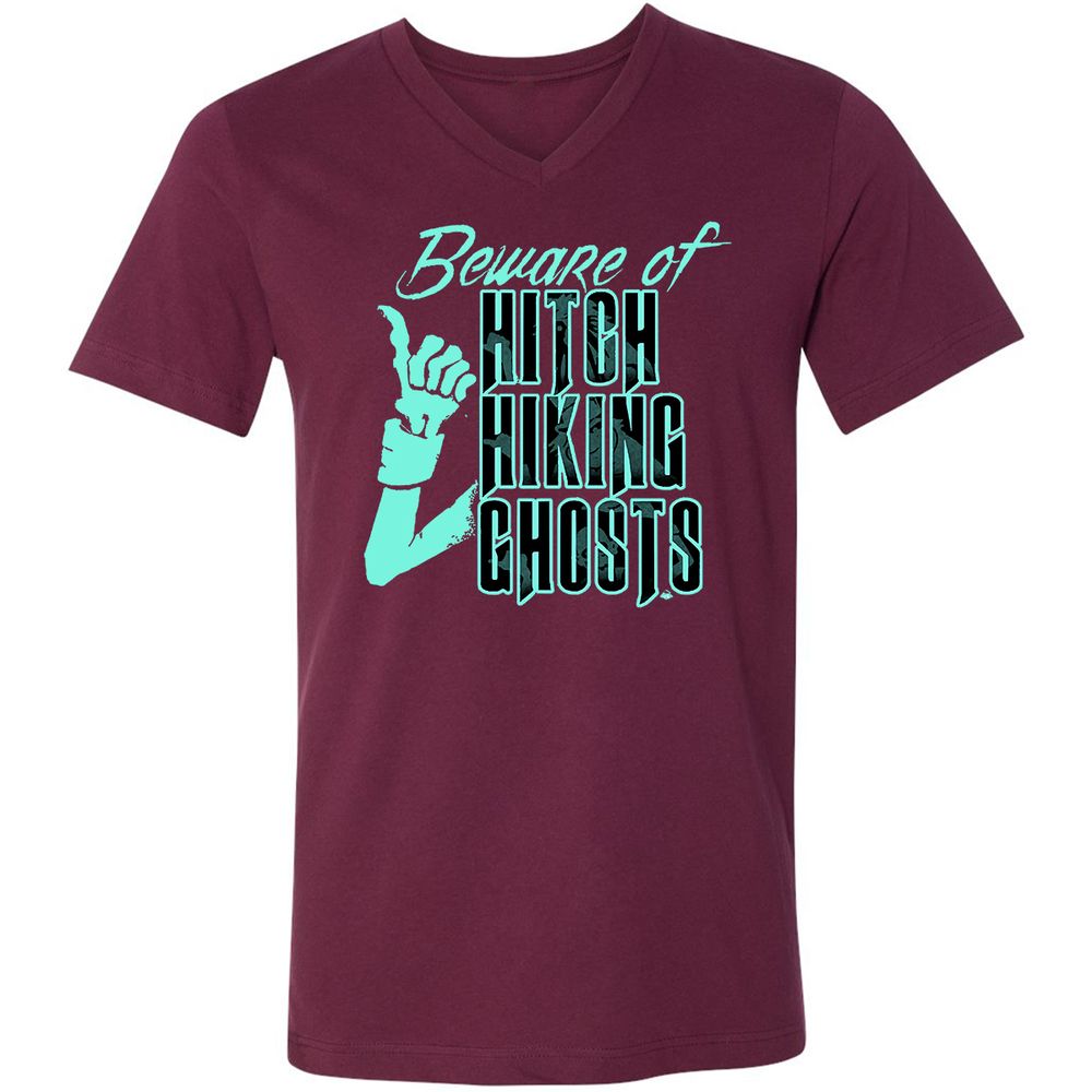 Unisex V-Neck T-Shirt - PAMSS76U - Maroon - 6