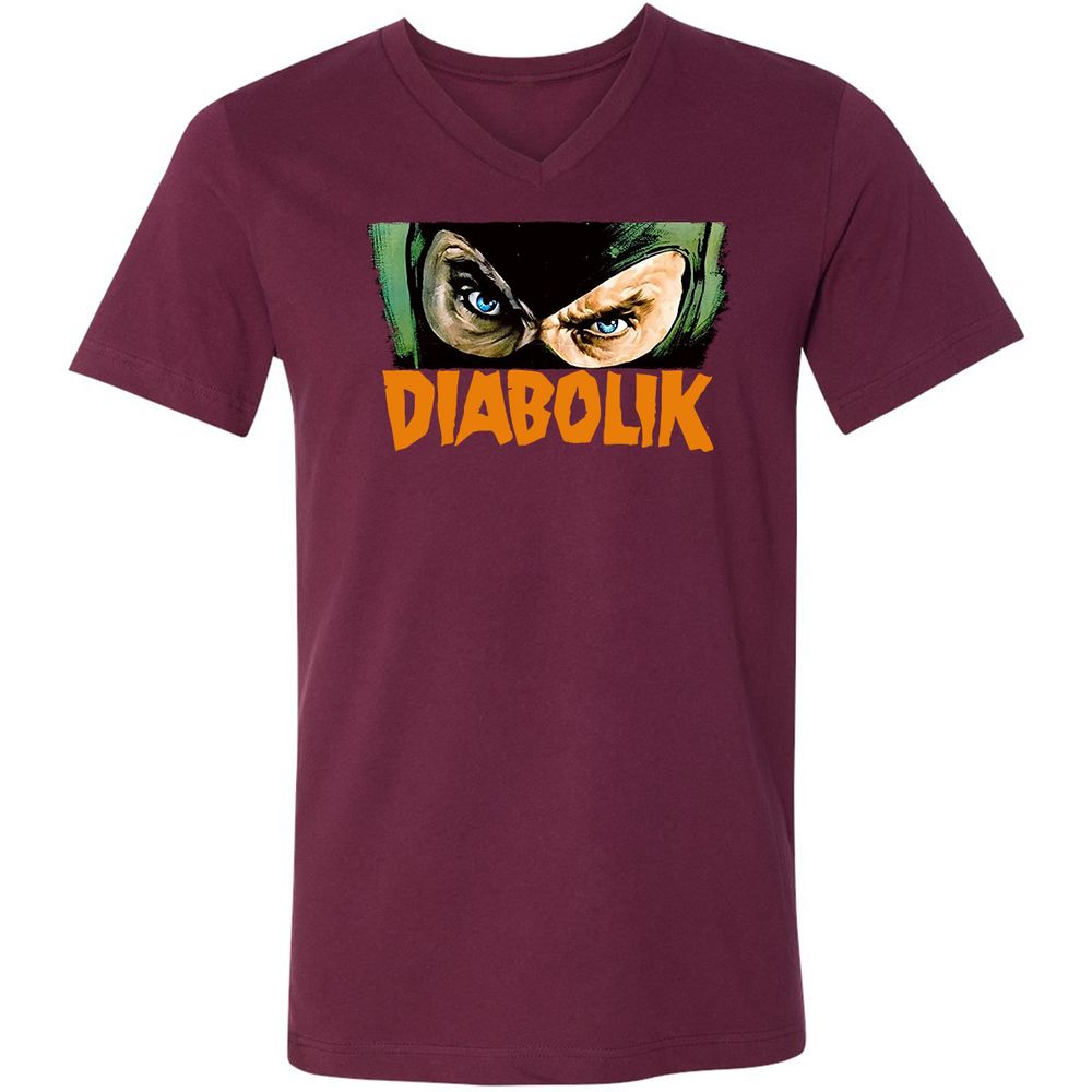 Unisex V-Neck T-Shirt - Y3C3S6F8 - Maroon - 6