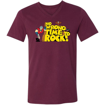 Unisex V-Neck T-Shirt - 6P3RLVDD - Maroon - 6