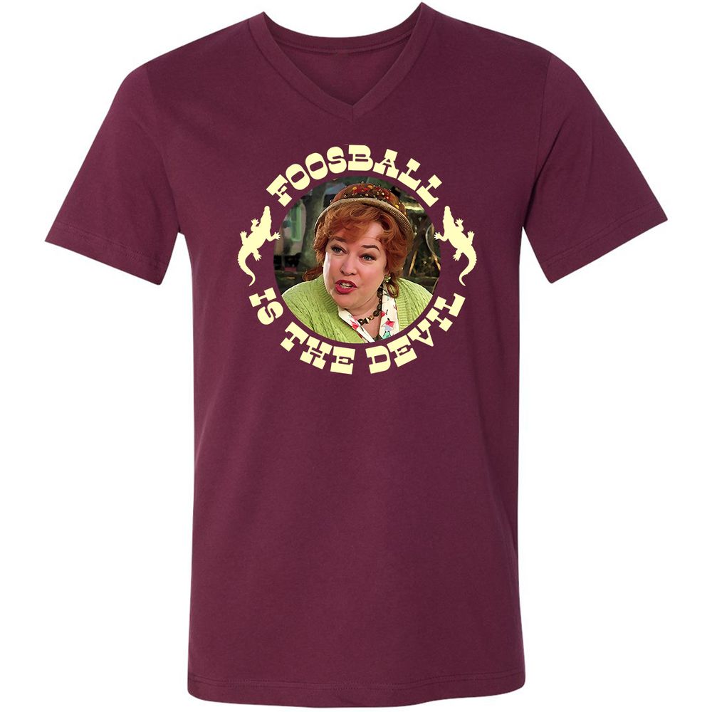 Unisex V-Neck T-Shirt - PVG95TTC - Maroon - 6