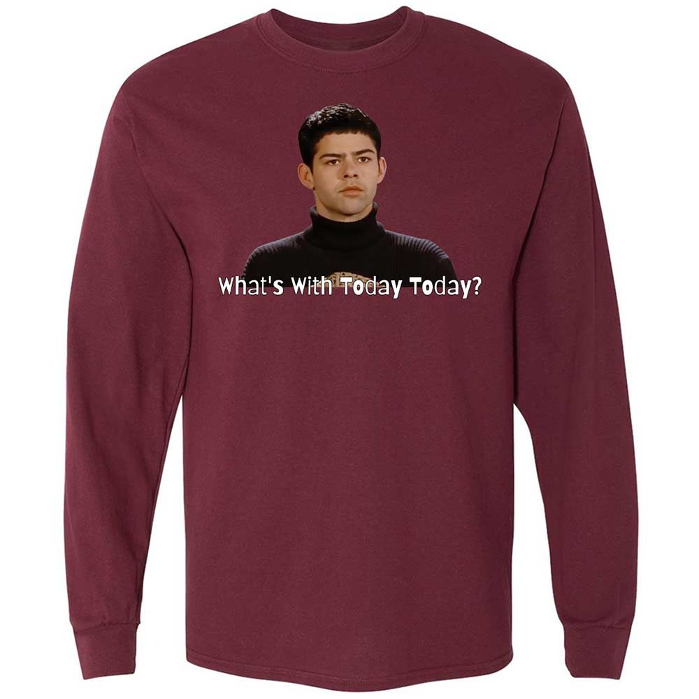 Long Sleeve T-Shirt - AQLL1JE7 - Maroon - 6