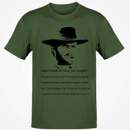 Clint Eastwood Mule Quote - Military Green - 6