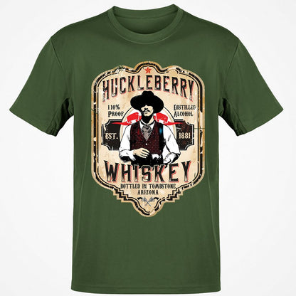 Huckleberry Whiskey Label - Military Green - 6