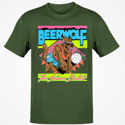 Retro Beach Wolf - Military Green - 6