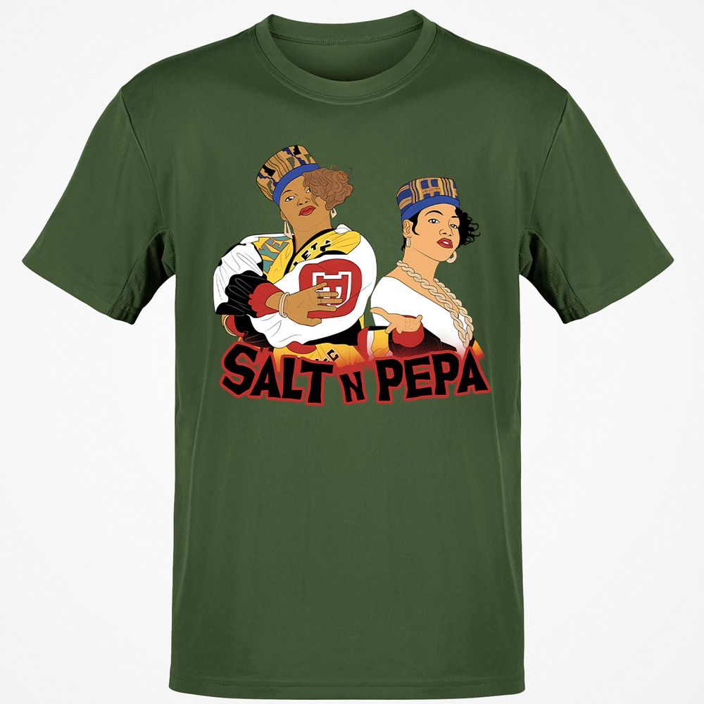 Classic Unisex T-Shirt - White - Military Green - 6