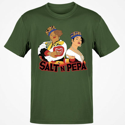 Classic Unisex T-Shirt - White - Military Green - 6
