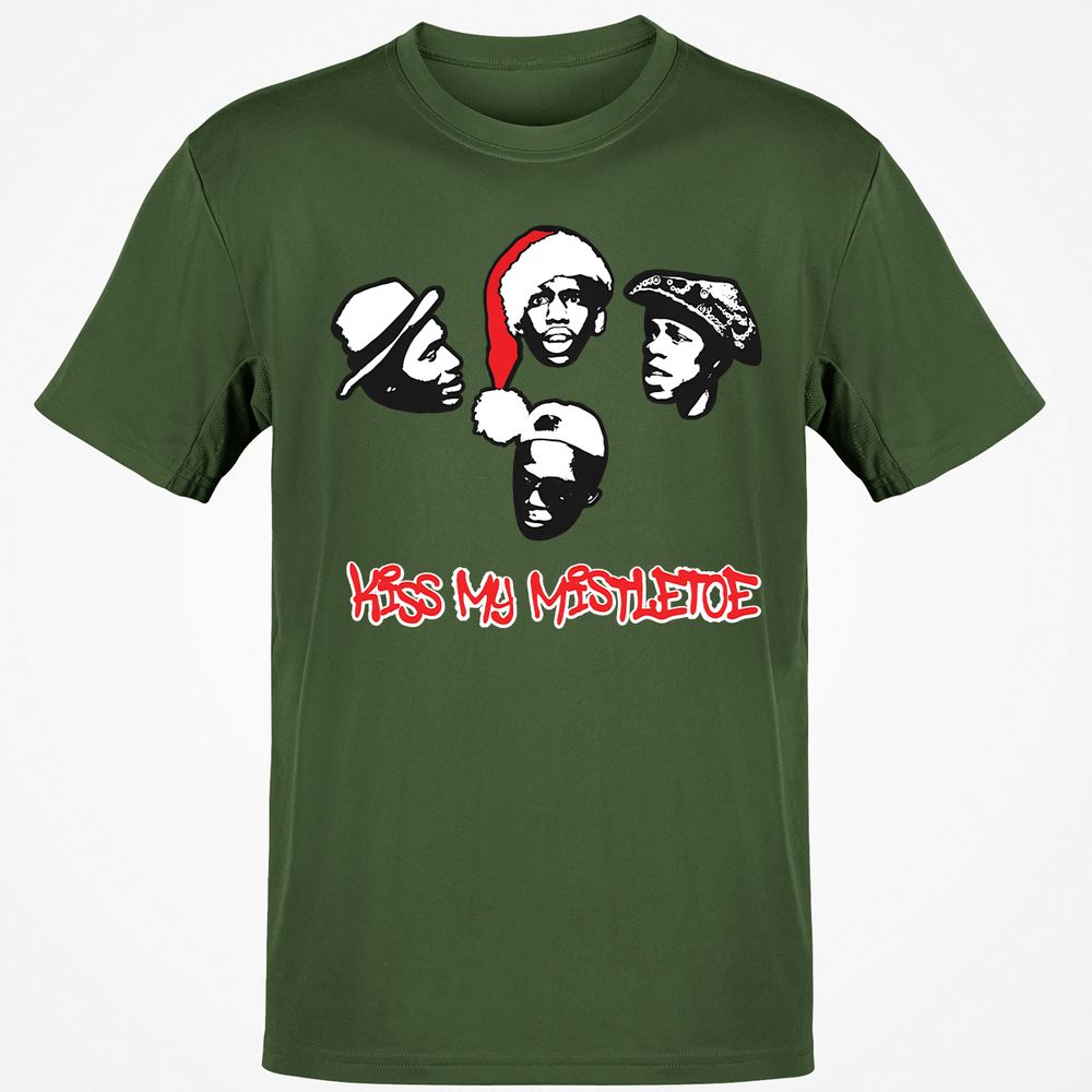 Kiss My Mistletoe Xmas Rap - Military Green - 6
