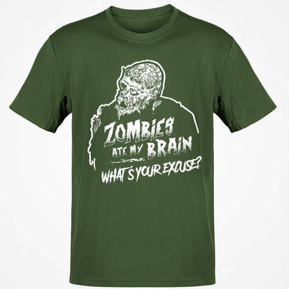 Zombies Ate My Brain - Military Green - 6