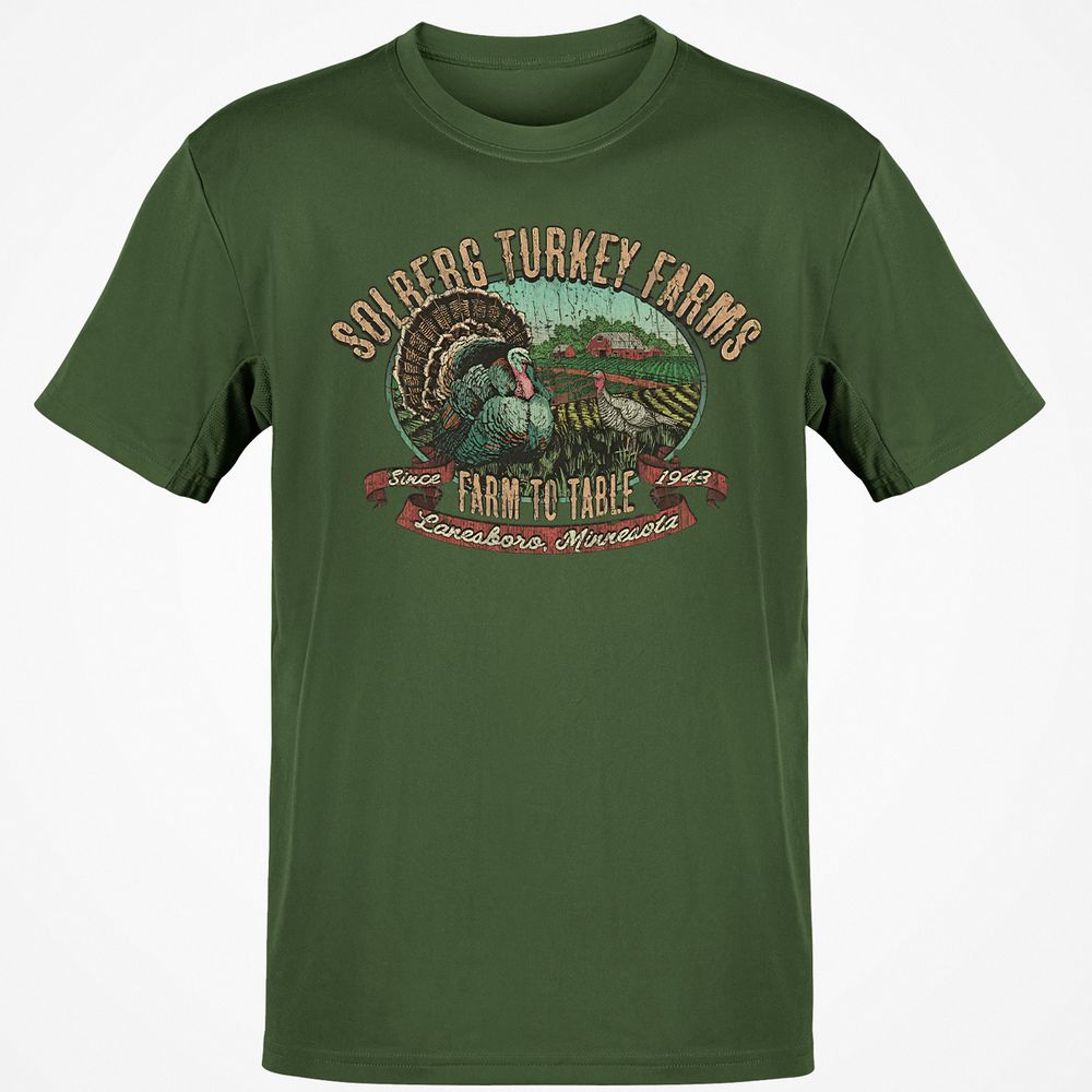 Vintage Turkey Farm Thanksgiving - Military Green - 6
