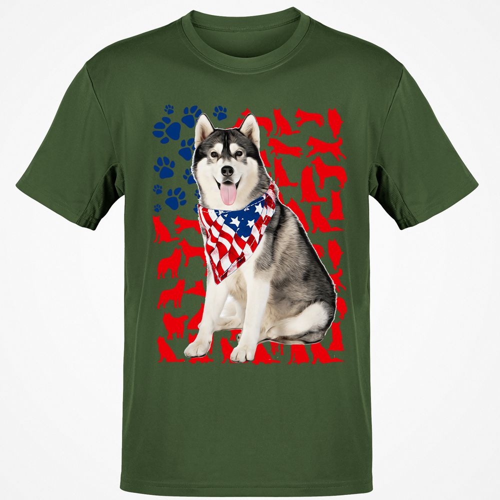 Classic Unisex T-Shirt - L12NK77Y - Military Green - 6