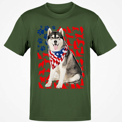 Classic Unisex T-Shirt - L12NK77Y - Military Green - 6