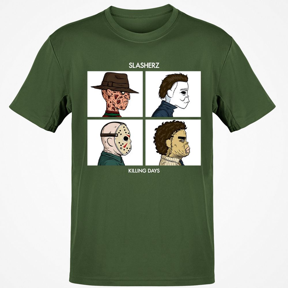 Classic Unisex T-Shirt - LE5F8AWK - Military Green - 6