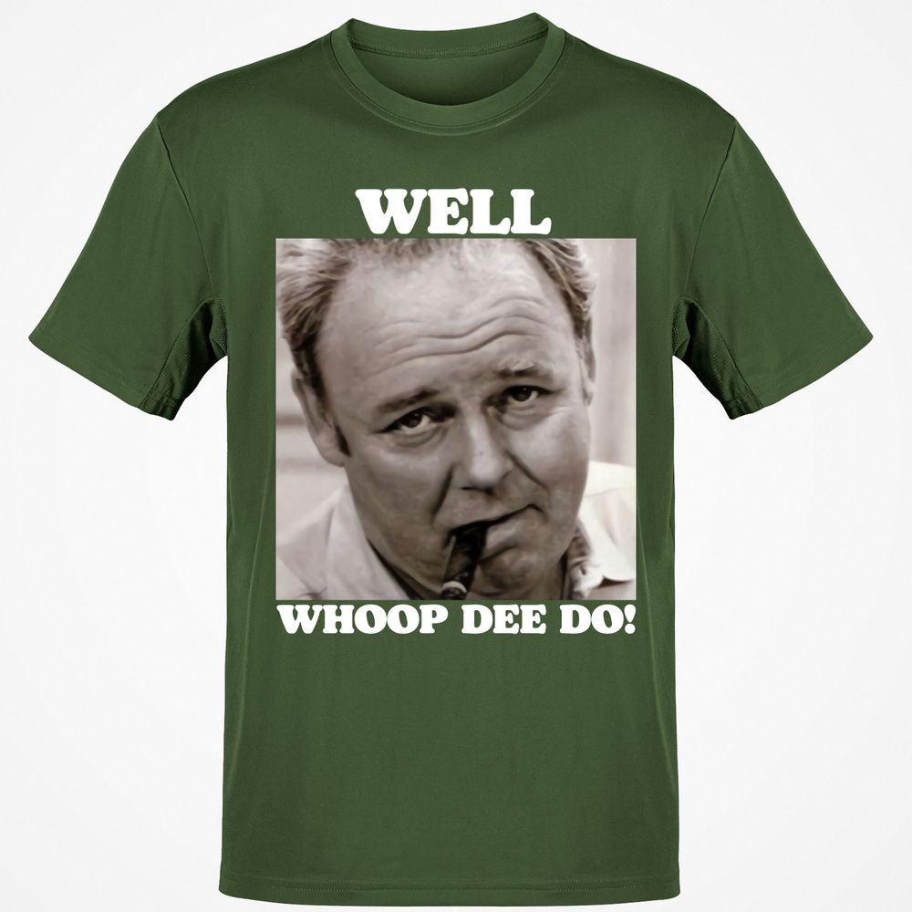Funny 70s Tv Quote Whoop Dee Do - Military Green - 6