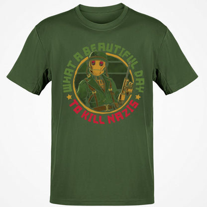 Classic Unisex T-Shirt - Q6T1GFBX - Military Green - 6