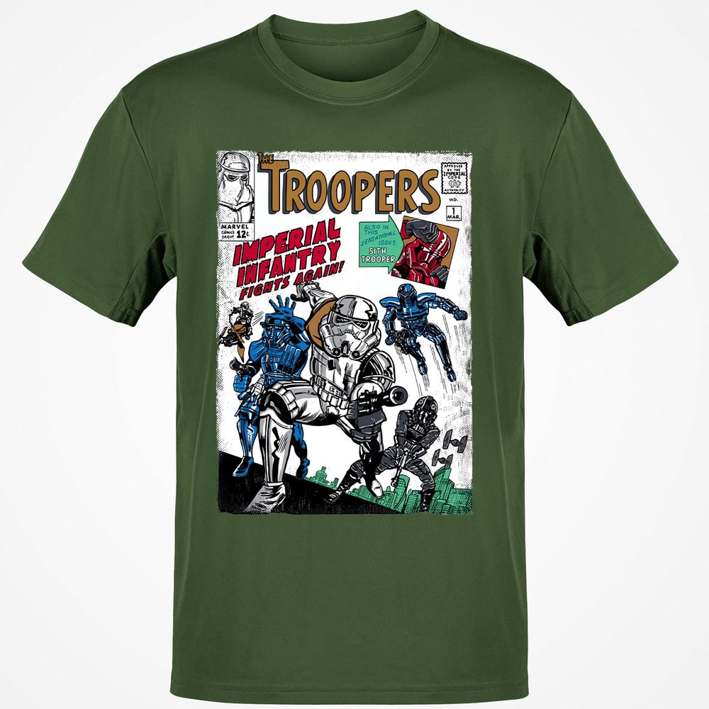 Classic Unisex T-Shirt - U73YU5F9 - Military Green - 6