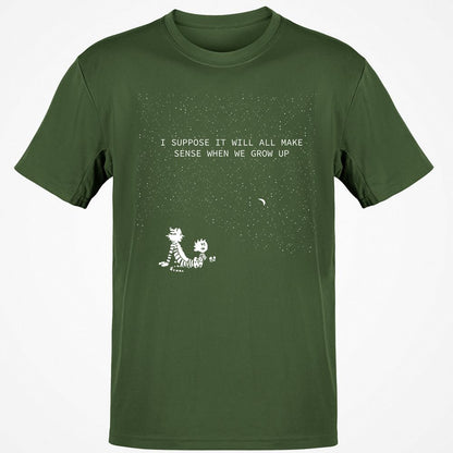 Calvin and Hobbes Stars - Military Green - 6