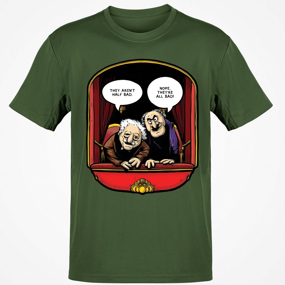 Statler and Waldorf (All Bad) - Military Green - 6