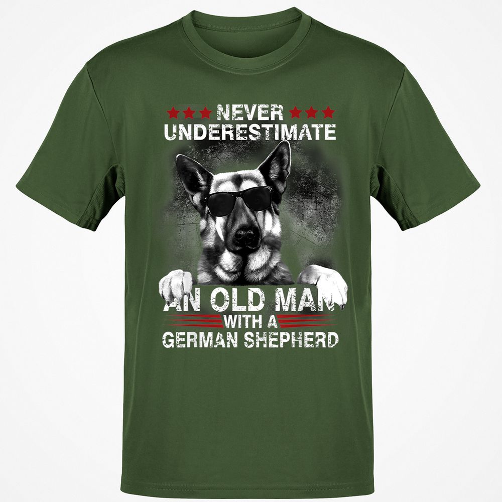 Classic Unisex T-Shirt - B1CZ5JWU - Military Green - 6