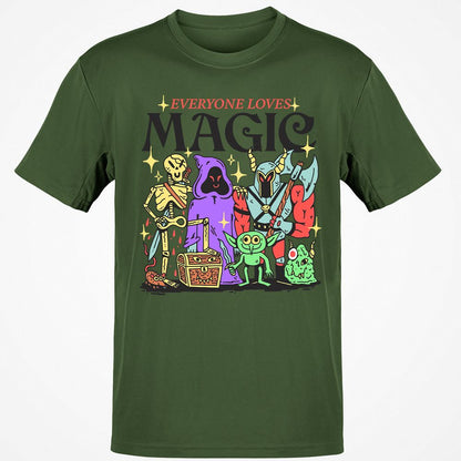 Classic Unisex T-Shirt - B144LVFZ - Military Green - 6