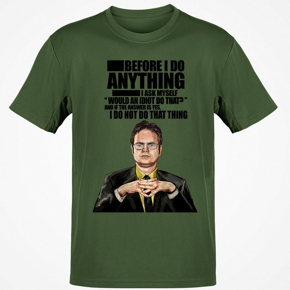 Classic Unisex T-Shirt - V2S5LW9W - Military Green - 6