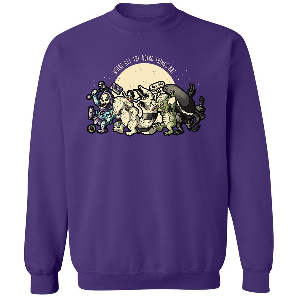 Classic Unisex Sweatshirt - 2VCL9592 - Purple - 6
