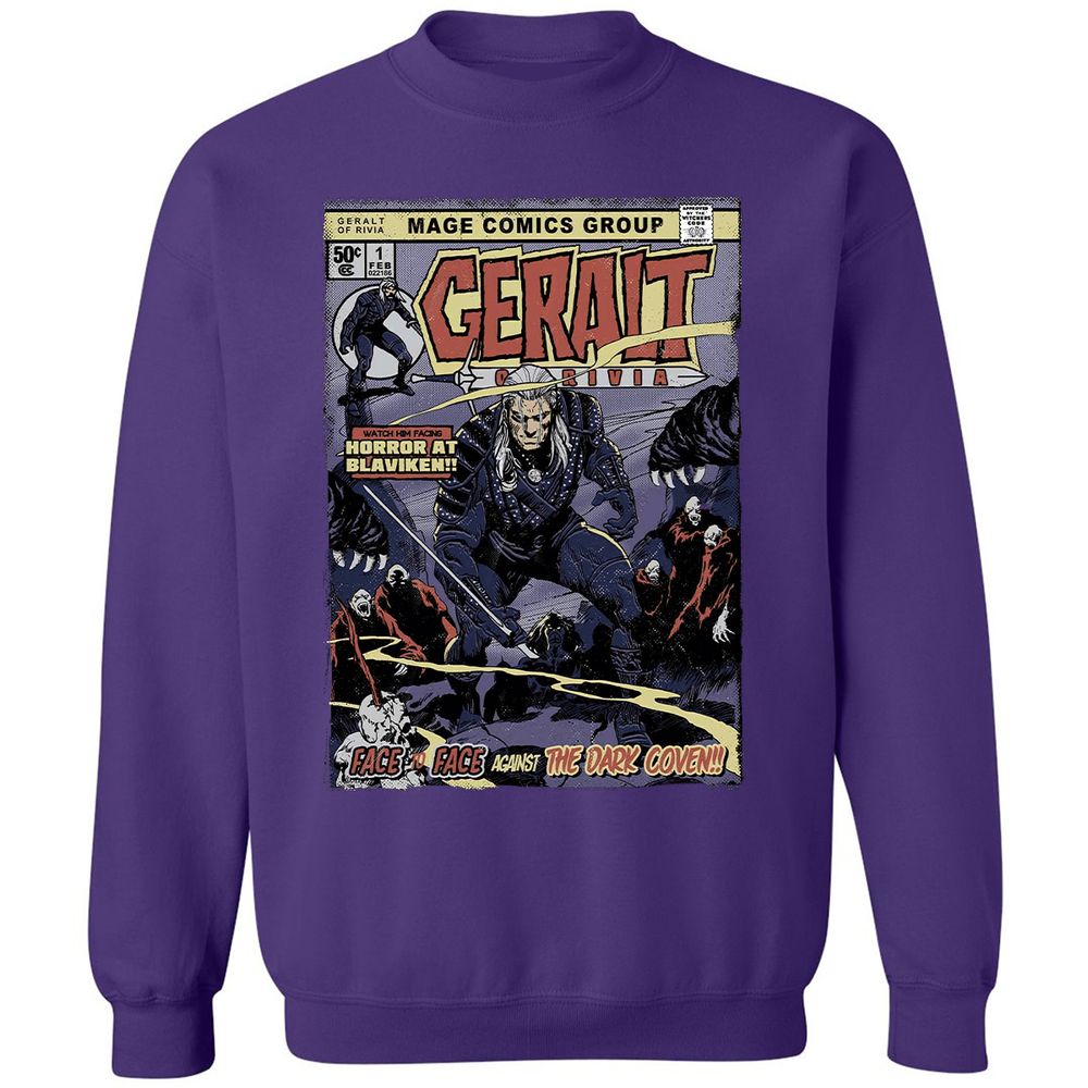 Classic Unisex Sweatshirt - QVMH183W - Purple - 6