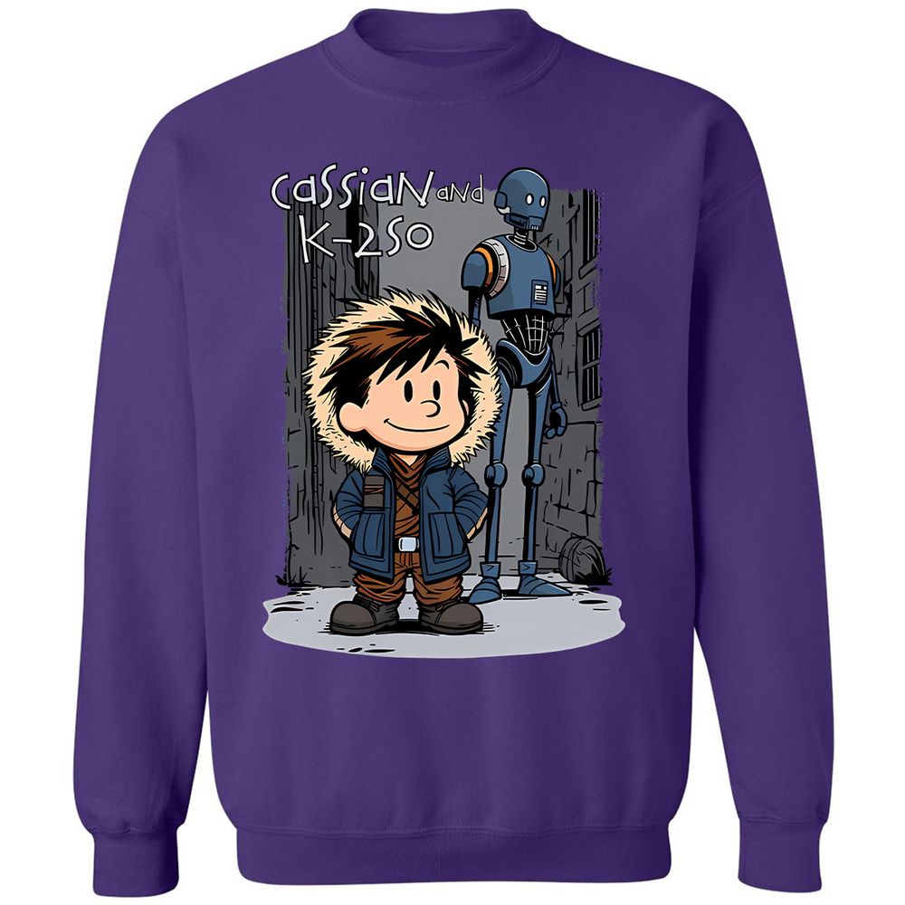 Classic Unisex Sweatshirt - VFL1D2ZN - Purple - 6