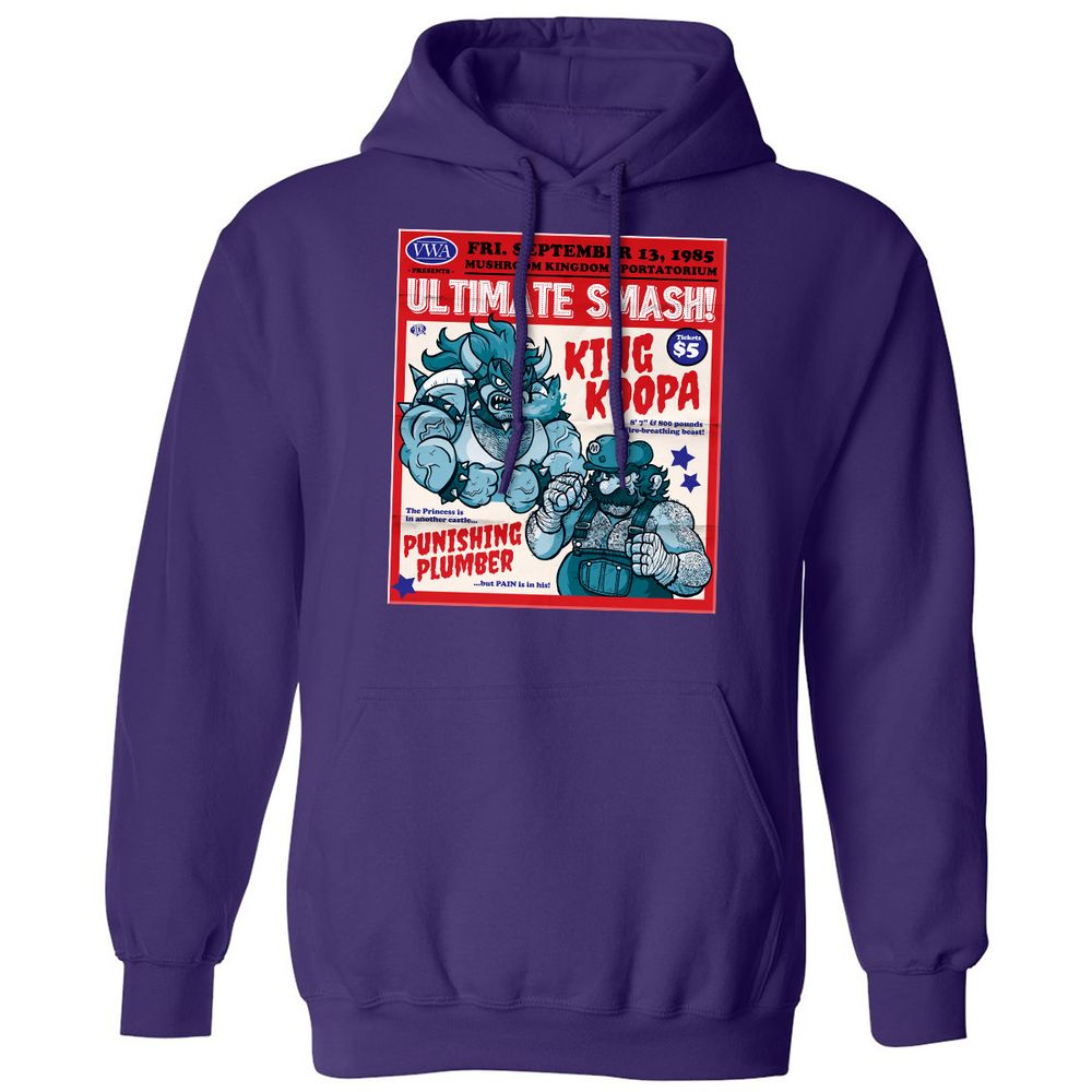 Classic Unisex Hoodie - QM446N3T - Purple - 6